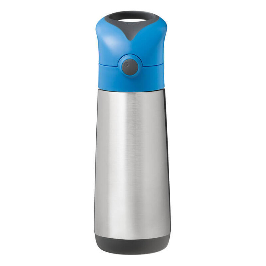 B.Box, thermosfles met rietje, Blue Slate, na 12 maanden, 500 ml