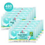 Opharm Vochtig Toiletpapier set, vochtig toiletpapier, 10 x 48 stuks