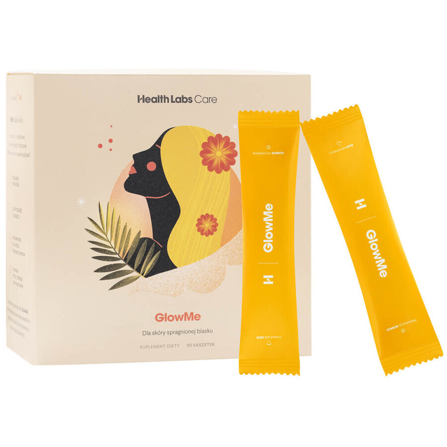 Health Labs GlowMe, ananas-mango smaak, 30 sachets