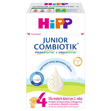 HiPP 4 Junior Combiotik, latte modificato, dopo 2 anni, 550 g