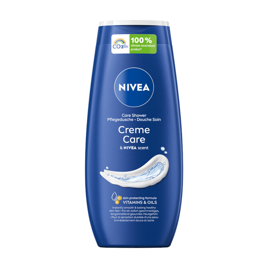 Nivea Caring Moment Set, Duschgel, Creme Care, 250 ml + Körpermilch, glättend, 250 ml