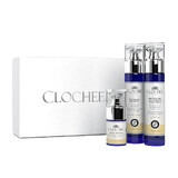 Clochee gezichtsverzorgingsset, anti-rimpelcrème, 50 ml + verjongende nachtcrème, 50 ml + oogmaskercrème, 15 ml