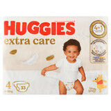 Huggies Extra Care Disney, diapers, size 4, 8-16 kg, Jumbo, 33 pieces