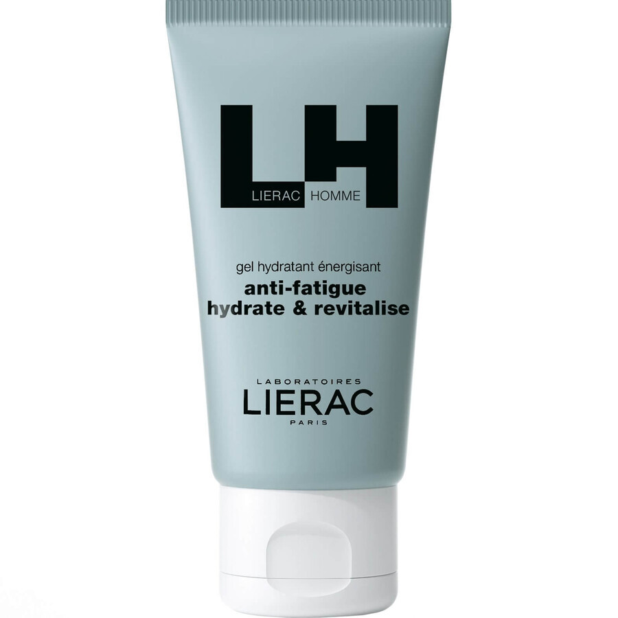 Lierac Homme set, energieke gezichtsgel, 50 ml + multifunctionele douchegel, 50 ml + cosmetisch tasje als geschenk