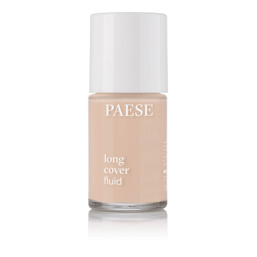 Paese Long Cover Fluid, dekkende foundation, 0.5 Ivory, 30 ml