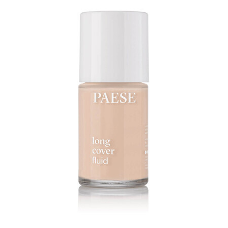 Paese Long Cover Fluid, dekkende foundation, 01 Licht Beige, 30 ml