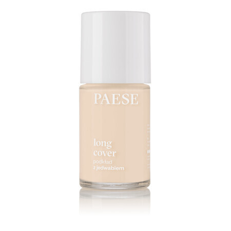 Paese Long Cover, foundation met zijde, 02N Licht Beige, 30 ml