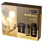 STR8 Ahead set, aftershave, 100 ml + déodorant spray, 150 ml + gel douche, 250 ml