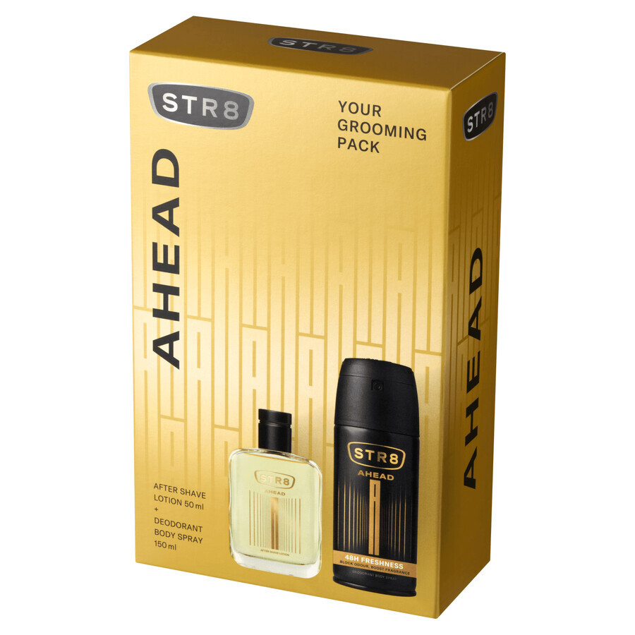 STR8 Set Ahead, aftershave, 50 ml + deodorant spray, 150 ml