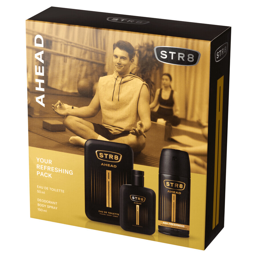 STR8 Ahead set, eau de toilette, 50 ml + desodorante en spray, 150 ml