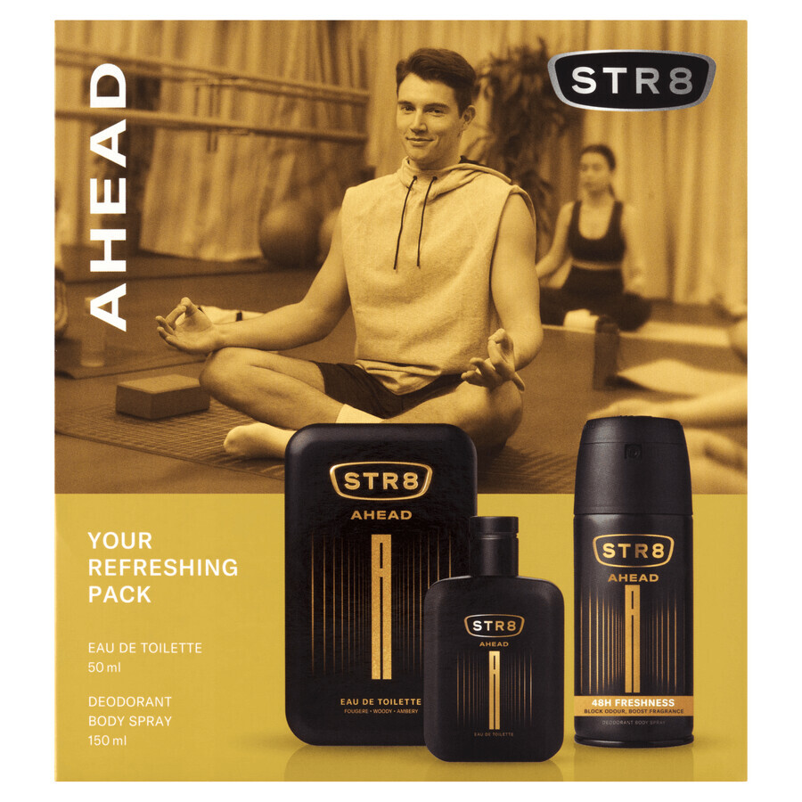 STR8 Ahead set, eau de toilette, 50 ml + desodorante en spray, 150 ml