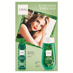 C-THRU Luminous Emerald set, deodorantverstuiver, 150 ml + douchegel, 250 ml