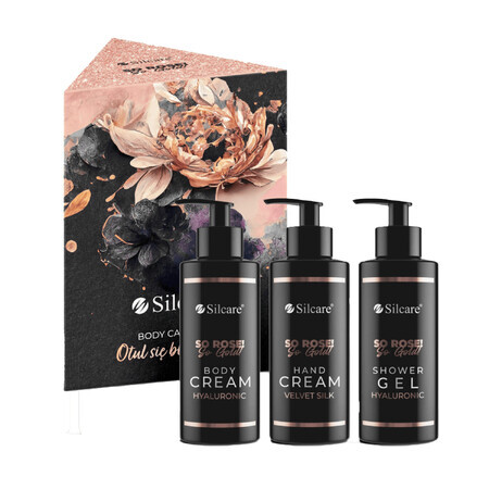 Silcare So Rose! So Gold! bodylotion, 250 ml + douchegel, 250 ml + handcrème, 250 ml