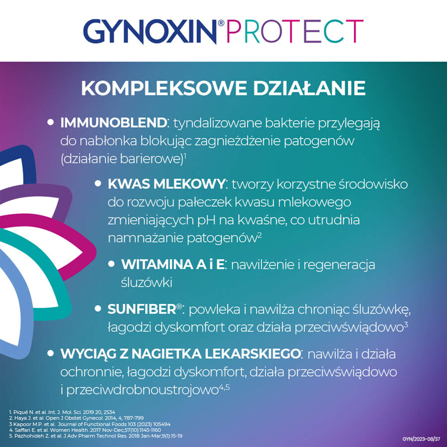 Gynoxin Protect, vaginale bolletjes, 10 eenheden