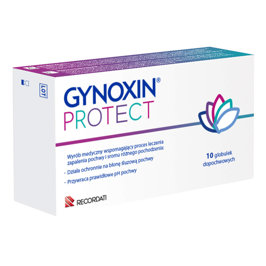 Gynoxin Protect, vaginale bolletjes, 10 eenheden