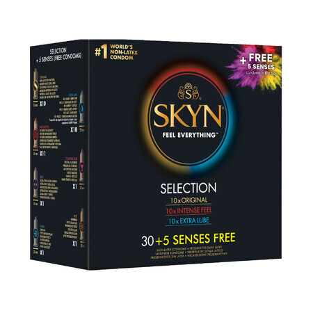 Unimil Skyn Selection, condoomset, 30 stuks + 5 stuks gratis