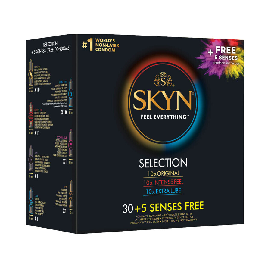 Unimil Skyn Selection, set prezervative, 30 buc + 5 buc gratuite