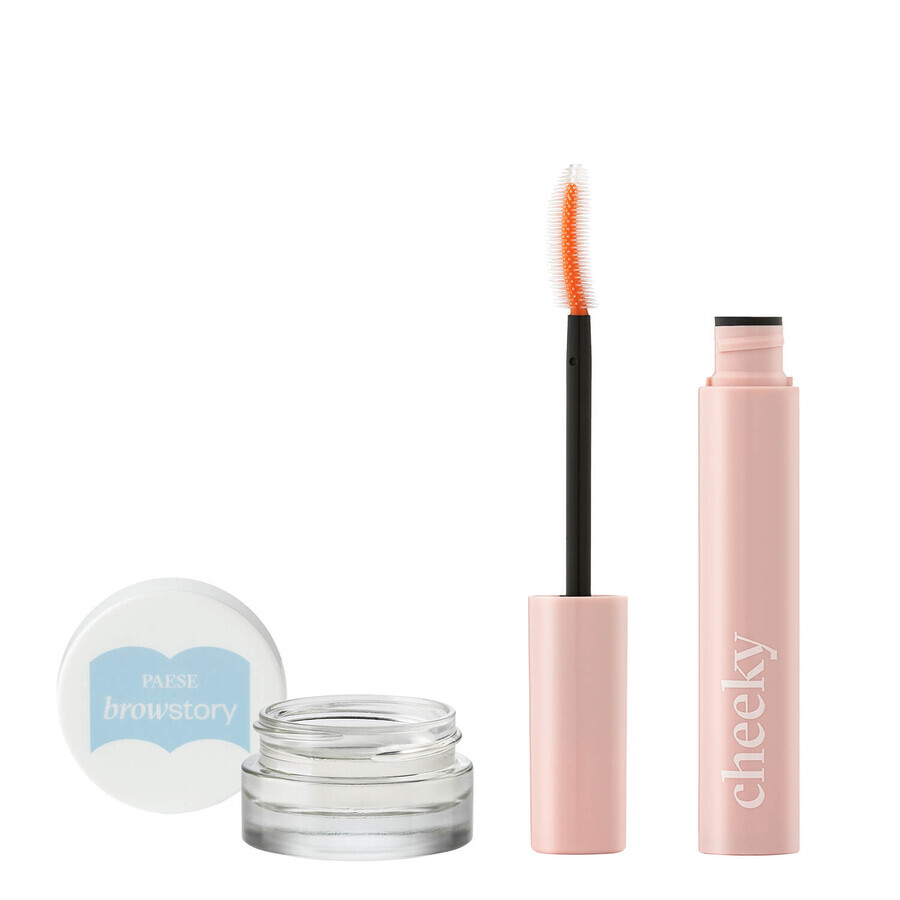 Paese Eyestory set, mascara, 9 ml + wenkbrauwzeep, 8 g + borsteltje, 1 stuk