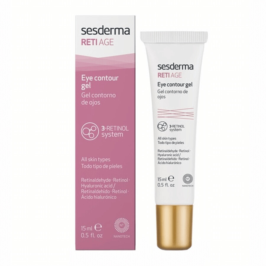 Set Sesderma Reti-Age, anti-aging face cream, 50 ml + gel-cream for eyes and eye contour, 15 ml