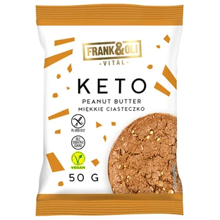 Frank&Oli Keto, zachte biscuit, pindakaas, 50 g