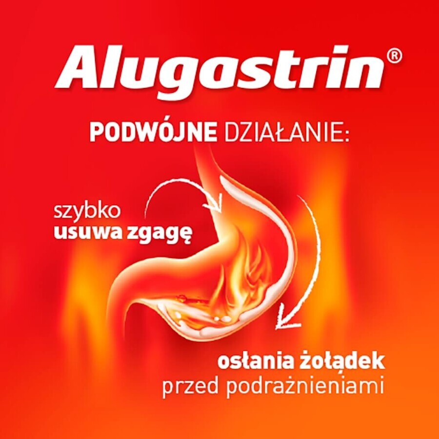 Alugastrin 340 mg, muntsmaak, 40 kauwtabletten