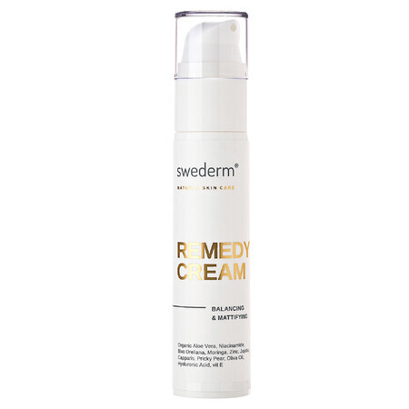 Swederm Remedy Cream, gezichtscrème, seboregulerend, vette en gemengde huid, 50 ml