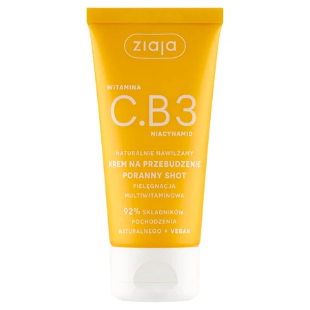 Set Ziaja Vitamin C.B3 Niacinamide, wake-up cream, 50 ml + body lotion, 200 ml + tonic, 190 ml + cleansing gel, 190 ml