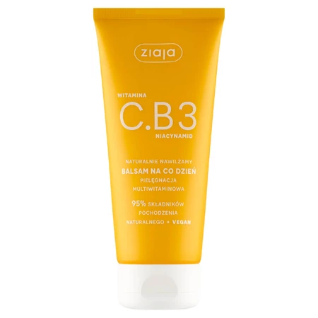 Set Ziaja Vitamin C.B3 Niacinamide, wake-up cream, 50 ml + body lotion, 200 ml + tonic, 190 ml + cleansing gel, 190 ml