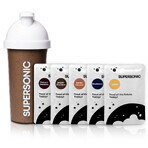 Supersonic Food Powder Smart Starter Pack, gemengde smaken, 5 x 100 g + shaker, 700 ml