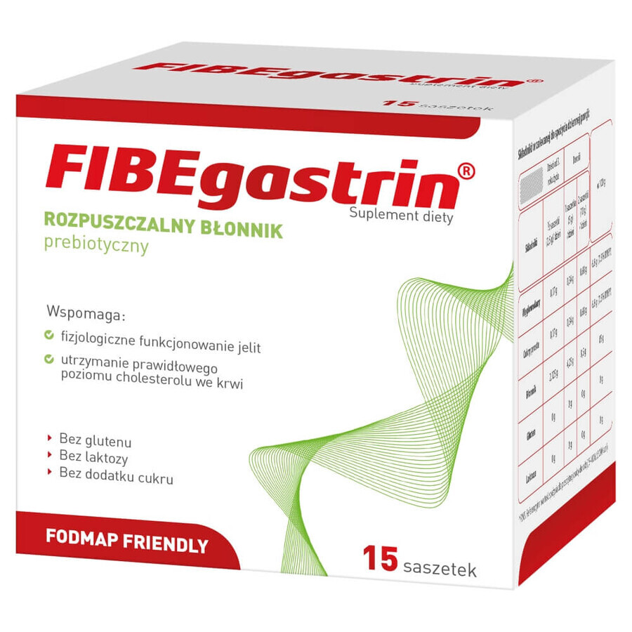 FIBEgastrine, 5 g x 15 sachets