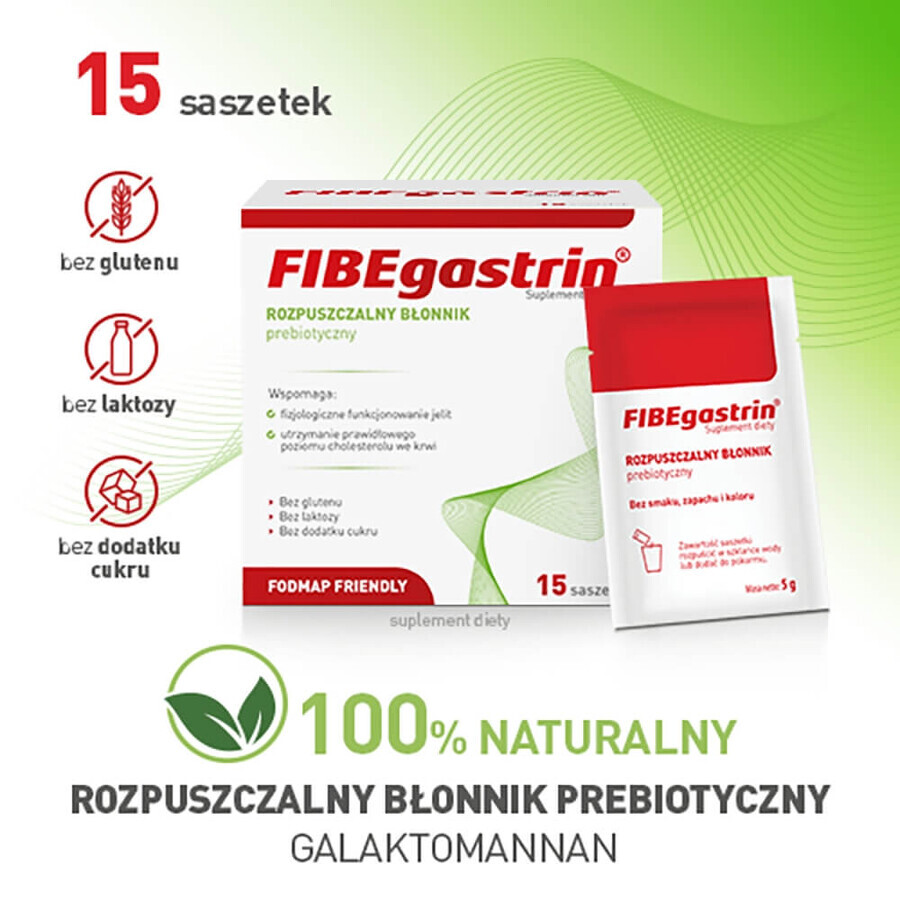 FIBEgastrine, 5 g x 15 sachets