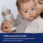 Lovi Trends, bottle with dynamic teat, beige, from birth, 120 ml