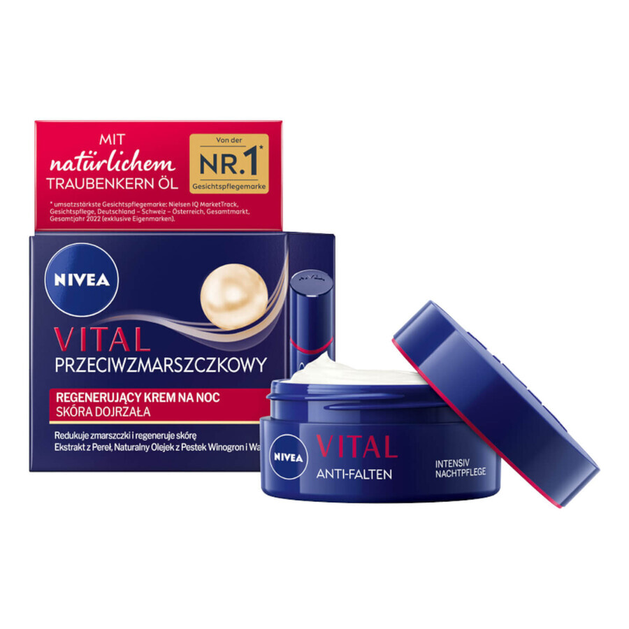 Nivea Vital Antiwrinkle, fortifying night cream, 50 ml