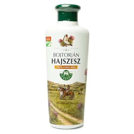 Herbaria Banfi Bojtorjan Hajszesz, friction du cuir chevelu, extrait de bardane, 250 ml