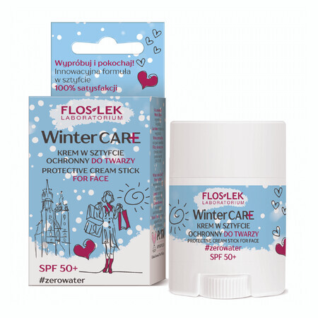 Flos-Lek Winterverzorging, gezichtscrème stick, beschermend, SPF 50+, 24 g