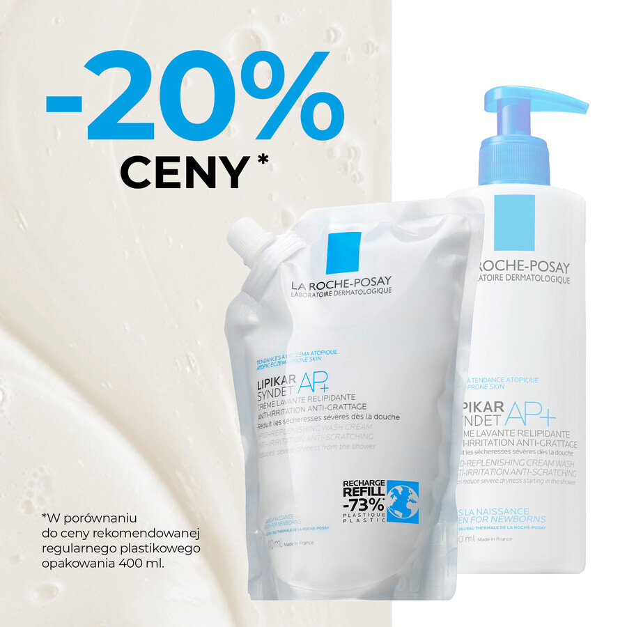 La Roche-Posay Lipikar Syndet AP+ Lipid Replenishing Body Wash From Birth Stock 400ml