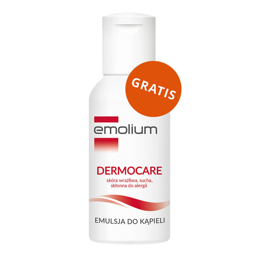 Emolium Dermocare set, body emulsion, 400 ml + creamy washing gel, 400 ml + bath emulsion, 50 ml free