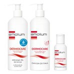 Emolium Dermocare set, body emulsion, 400 ml + creamy washing gel, 400 ml + bath emulsion, 50 ml free