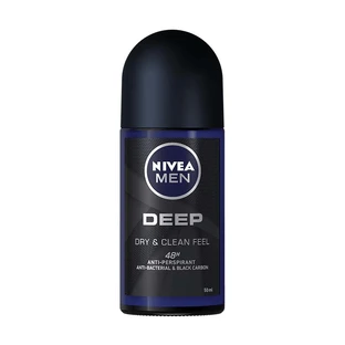 Men's roll-on deodorant Deep Black, 50 ml, Nivea