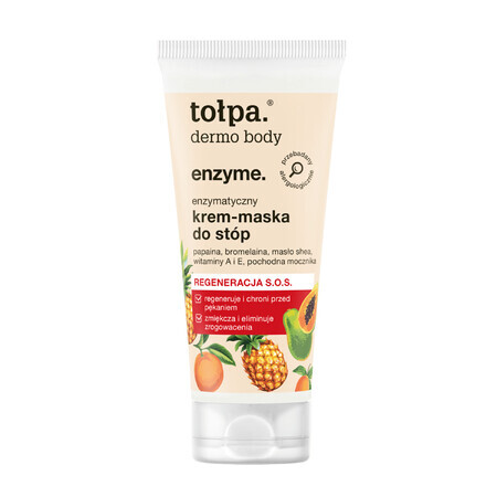 Tolpa dermo body enzyme, enzymatische voetcrème-masker, 60 ml