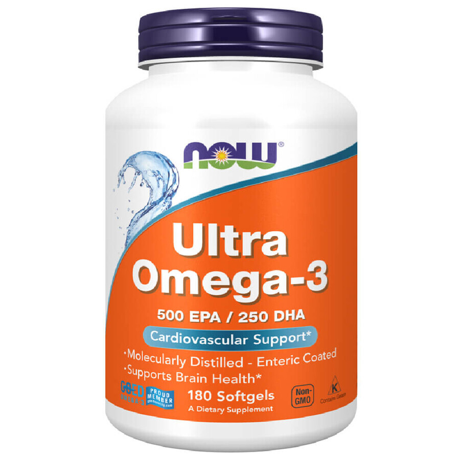 Now Foods Ultra Omega-3, 180 zachte capsules