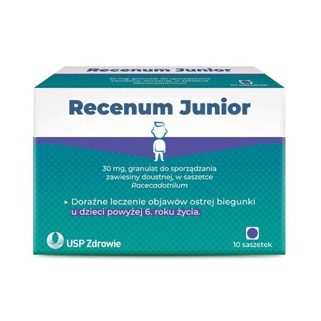 Recenum Junior, 30 mg, korrels voor orale suspensie, vanaf 6 jaar, 10 sachets