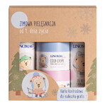 Linomag Winter Care set, olive, 200 ml + protective cream, 50 ml + body wash, 200 ml + winter cream, 50 ml + free contrast card