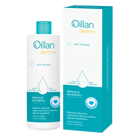 Set Oillan Derm+, emulsión de baño, a partir del 1 día de edad, 2 x 400 ml