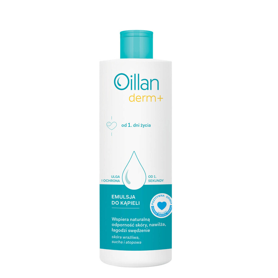 Set Oillan Derm+, bademulsie, vanaf dag 1 van het leven, 2 x 400 ml