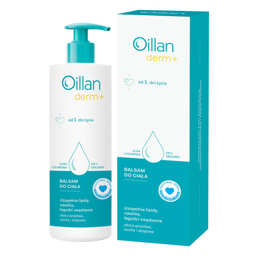 Set Oillan Derm+, loțiune de corp, din ziua 1, 2 x 400 ml