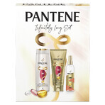 Pantene Infinite Box Set, Versterkende shampoo, 400 ml + Versterkend serum zonder spoelen, 200 ml + Volumespray, 150 ml