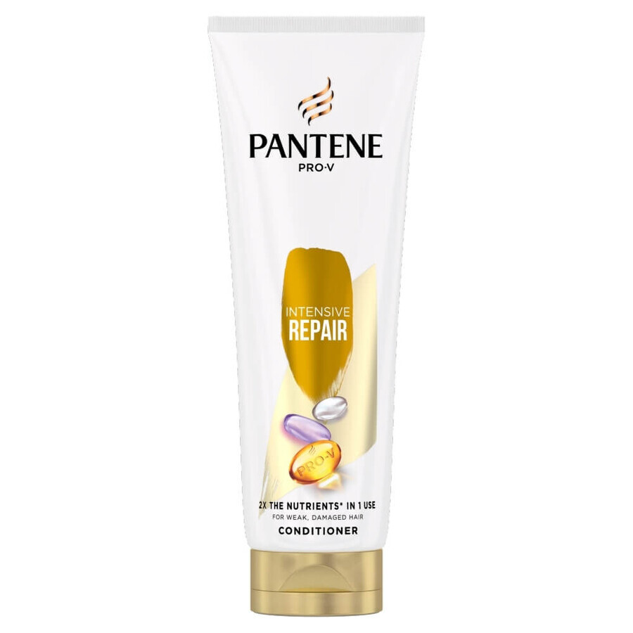 Pantene Intensive Repair Kit, shampoo, 400 ml + conditioner, 200 ml + beschermende olie, 100 ml + haarampullen, 3 x 15 ml + make-up tasje