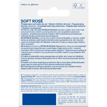 Nivea, Lipverzorging Lipstick, Zachte Roos, 1 st
