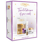 Kit L'Oreal Age Expert 55+, cremă de față, 50 ml + mască foiță, 30 g + cremă de ochi, 15 ml